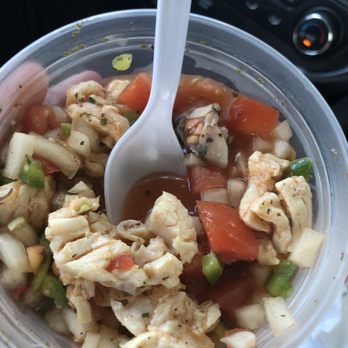 Conch It Up Soul Food - Big pieces of conch. Yummy! - Seafood Near Me - Miami, Florida