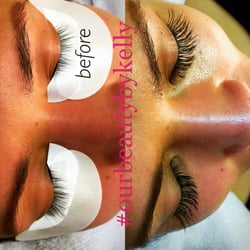 Our Beauty - Semi-permanent Eyelash Extension! Before & After Transformation!