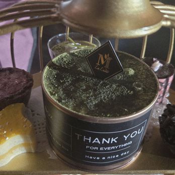 La Luna Tea and Dessert Bar - Dessert tier with green tea tiramisu, lemon tart, chocolate tart, green tea cake mousse and more - Desserts Near Me - Las Vegas, Nevada