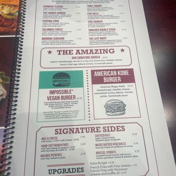 Carnegie Diner & Cafe - Burgers and sides menu page - Breakfast & Brunch Near Me - Secaucus, New Jersey