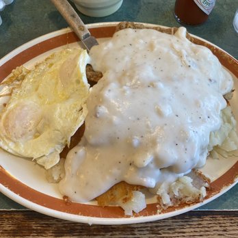 Cornerstone Cafe - Country fried steak with extra gravy $3.50 for extra gravy so worth it - American Near Me - Citrus Heights, California