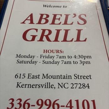 Abel's Grill - Sandwiches Near Me - Kernersville, North Carolina