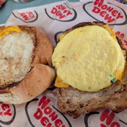 Moldy egg sandwich
