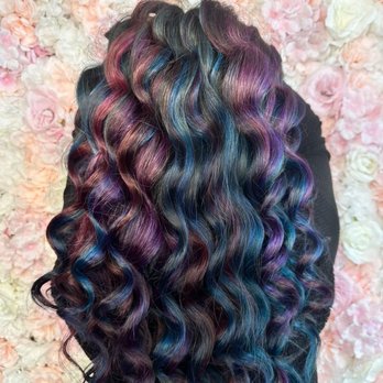 Oaks Beauty Studio - Purple, magenta, blue, and light blue hair - Blow Dry/Out Services Near Me - Sherman oaks , California Oaks Beauty Studio - Purple, magenta, blue, and light blue hair - Blow Dry/Out Services Near Me - Sherman oaks , California