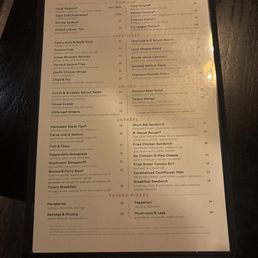 Menu Menu