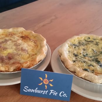 Sunburst Pie - Freshly made quiche. Call for varieties and availability. - Coffee & Tea Near Me - Manasquan, New Jersey Sunburst Pie - Freshly made quiche. Call for varieties and availability. - Coffee & Tea Near Me - Manasquan, New Jersey