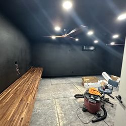 AMS Custom Woodworks - This is the main room from a detached office space they built.