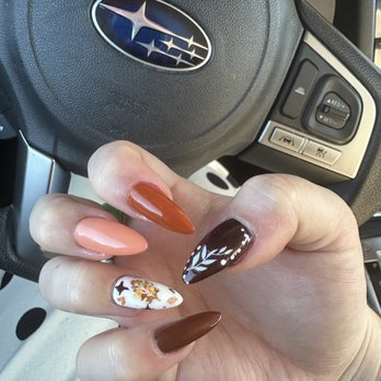 Simply Nail Bar - Thanksgiving/Fall nails by Jade - Nail Salons Near Me - Brea, California