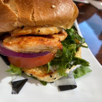 Old Market Grill - Market "burger" this time with chicken breast delicious - Breakfast & Brunch Near Me - Wildomar, California Old Market Grill - Market "burger" this time with chicken breast delicious - Breakfast & Brunch Near Me - Wildomar, California