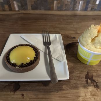 Figaro Dessert Cafe - Passionfruit Tart Passionfruit Gelato - Desserts Near Me - San Diego, California Figaro Dessert Cafe - Passionfruit Tart Passionfruit Gelato - Desserts Near Me - San Diego, California