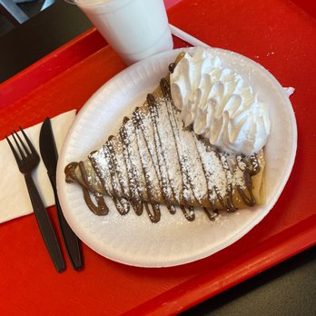 Crepe Station - Nutella Crepe Heaven- and a milk - Creperies Near Me - Las Vegas, Nevada Crepe Station - Nutella Crepe Heaven- and a milk - Creperies Near Me - Las Vegas, Nevada