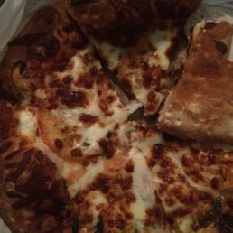 This is the 8" Margherita pizza I received-- unfortunately burnt and inedible. This is the 8" Margherita pizza I received-- unfortunately burnt and inedible.