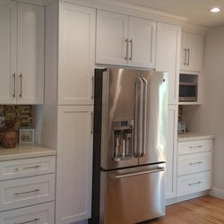 Since this pic, we have decided to exchange the fridge to the counter depth model. This fridge is HUGE! It is an awesome fridge though.