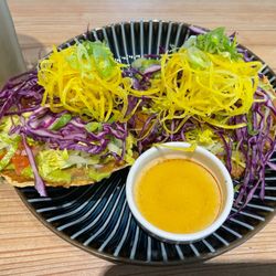 Lamara Coffee & Kitchen - Rainbow Tostadas w/fresh habanero sauce