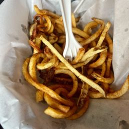 1/2 side of fries 1/2 side of fries