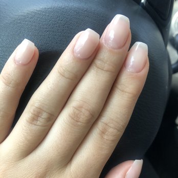 Apple Nails One - Clear dip powder with OPI Put It In Neutral gel on top - Nail Salons Near Me - Los Angeles, California Apple Nails One - Clear dip powder with OPI Put It In Neutral gel on top - Nail Salons Near Me - Los Angeles, California