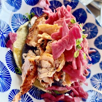 The Goat - Salmon tostada this was fabulous! - Mexican Near Me - Annapolis, Maryland