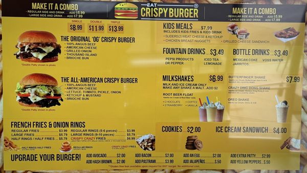 Menu photo 2 Eat Crispy Burger Convoy San Diego, CA Menu photo 2 Eat Crispy Burger Convoy San Diego, CA