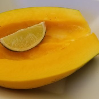 Anuenue Cafe - Half papaya, always good! - Cafes Near Me - Koloa, Hawaii