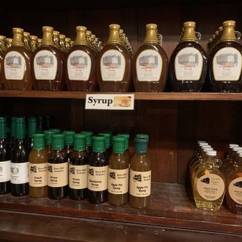 Nora Mill Granary - a shelf full of syrups - Specialty Food Near Me - Helen, Georgia Nora Mill Granary - a shelf full of syrups - Specialty Food Near Me - Helen, Georgia