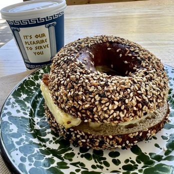 Pinyon - Breakfast egg and cheese everything bagel - Pizza Near Me - Ojai, California Pinyon - Breakfast egg and cheese everything bagel - Pizza Near Me - Ojai, California
