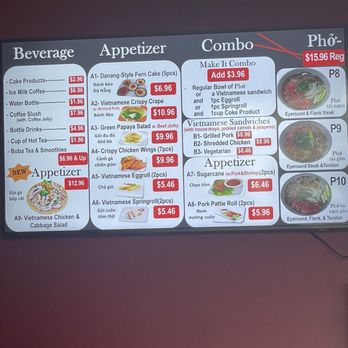 Pho 96 - Menu items 2025 - Vietnamese Near Me - West Chester, Ohio Pho 96 - Menu items 2025 - Vietnamese Near Me - West Chester, Ohio
