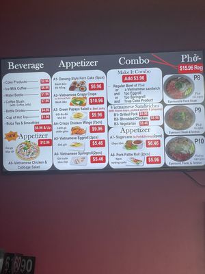 Menu photo 1 Pho 96 West Chester, OH