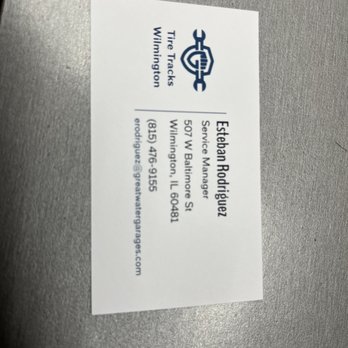 Tire Tracks - Wilmington - Esteban's card - Tires Near Me - Wilmington, Illinois Tire Tracks - Wilmington - Esteban's card - Tires Near Me - Wilmington, Illinois