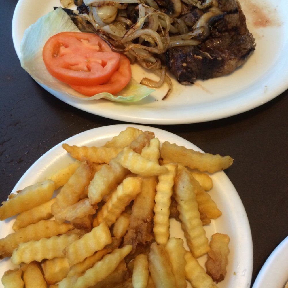 Eagle Cafe - Rib Eye with French fries - Breakfast & Brunch Near Me - Honolulu, Hawaii