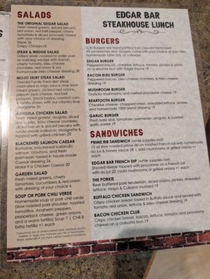 Menu photo 2 Edgar Bar Edgar, MT