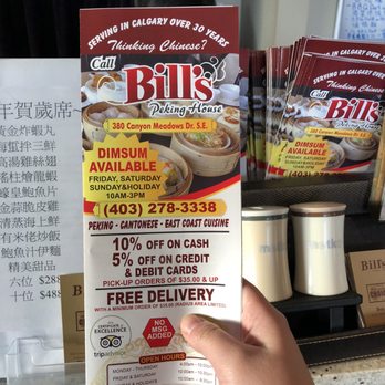 Bill’s Peking House - Dim Sum Near Me - Calgary, Alberta