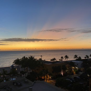 Hollywood Beach Marriott - Sunrise from our balcony. - Hotels Near Me - Hollywood, Florida Hollywood Beach Marriott - Sunrise from our balcony. - Hotels Near Me - Hollywood, Florida