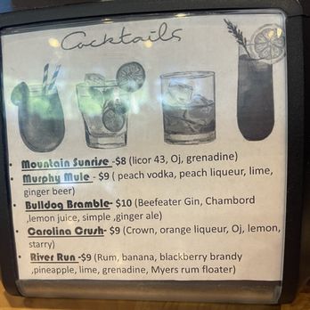 Yogi's Neighborhood Grill - Cocktail menu - New American Near Me - Murphy, North Carolina Yogi's Neighborhood Grill - Cocktail menu - New American Near Me - Murphy, North Carolina