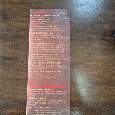 Menu photo 2 Western Pampas West Palm Beach, FL Menu photo 2 Western Pampas West Palm Beach, FL