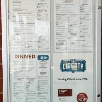 Liberty Market - Menu at the entrance door. - New American Near Me - Gilbert, Arizona Liberty Market - Menu at the entrance door. - New American Near Me - Gilbert, Arizona