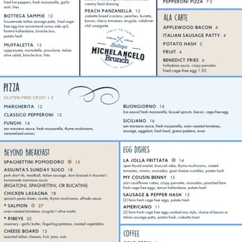 Bottega Michelangelo - Brunch Menu - Italian Near Me - Tucson, Arizona Bottega Michelangelo - Brunch Menu - Italian Near Me - Tucson, Arizona
