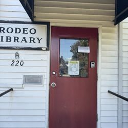 Rodeo Library - Library hours posted (2024)