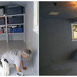 Gigi Painting and Interior Services - Epoxy floor paint. Garage. Roslyn,NY
