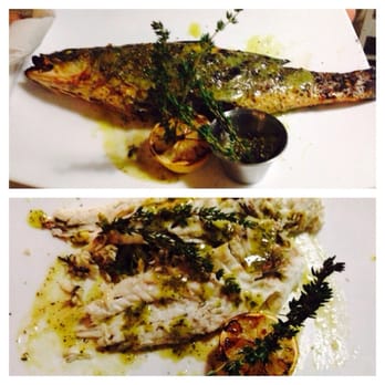 Poseidon - LAVRAKI (Whole Aegean Sea Bass- filleted table side) with lemon & thyme. - Greek Near Me - Miami Beach, Florida Poseidon - LAVRAKI (Whole Aegean Sea Bass- filleted table side) with lemon & thyme. - Greek Near Me - Miami Beach, Florida
