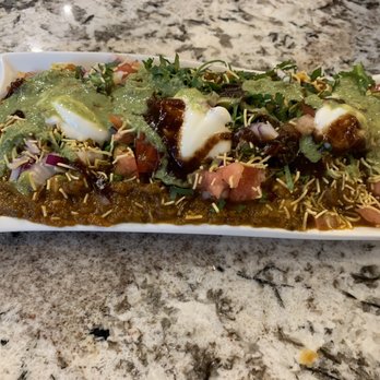 Paradise Street Eats & Biryani - Eggplant chaat. This is my multi~ layered dream, adorned with pomegranate arils. - Indian Near Me - Dearborn, Michigan Paradise Street Eats & Biryani - Eggplant chaat. This is my multi~ layered dream, adorned with pomegranate arils. - Indian Near Me - Dearborn, Michigan