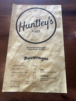Menu photo 1 Huntley's Place Virginia Beach, VA Menu photo 1 Huntley's Place Virginia Beach, VA
