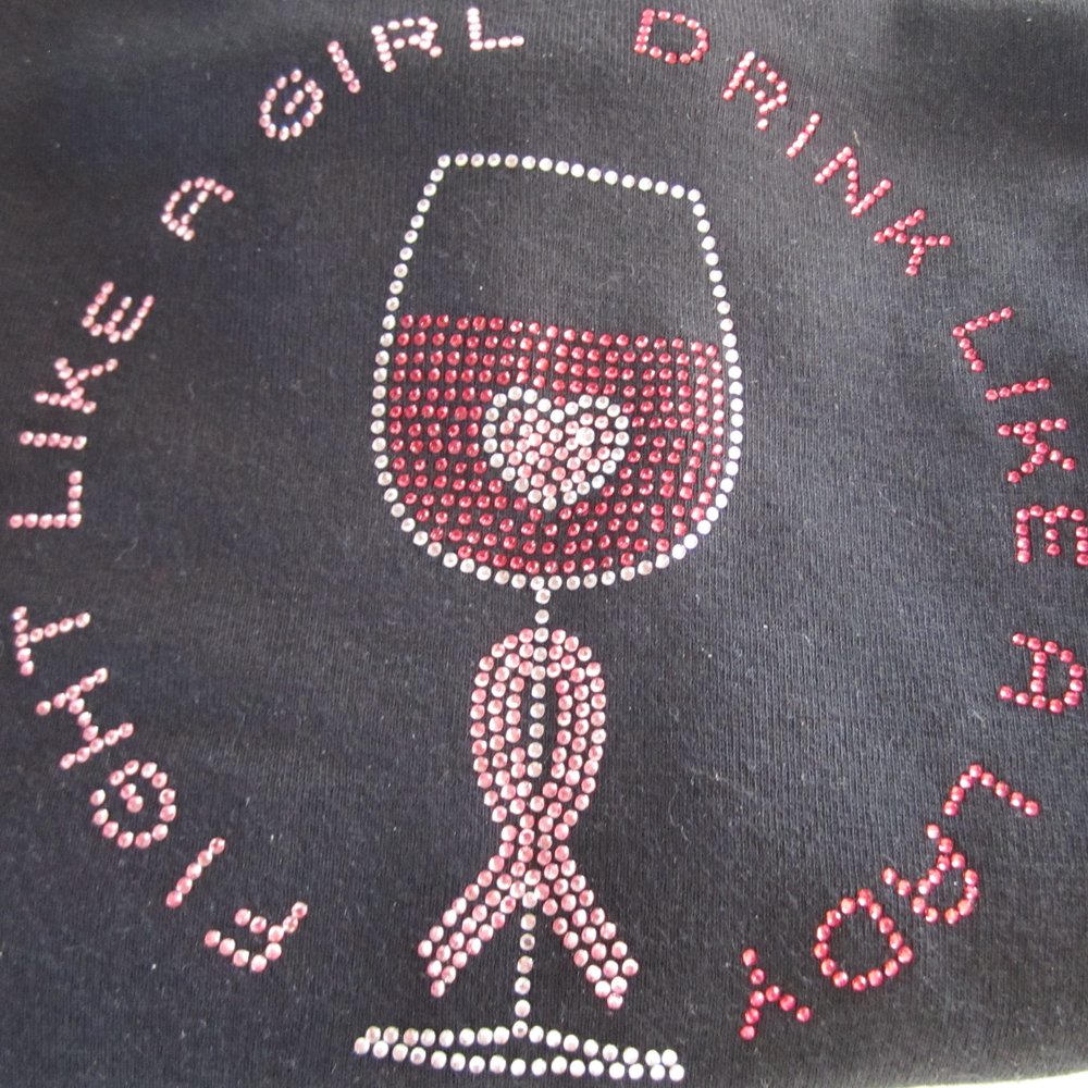 Apple Dave’s Orchards - Breast cancer t-shirt.  "Fight like a girl, drink like a lady" - Fruits & Veggies Near Me - Warwick, New York