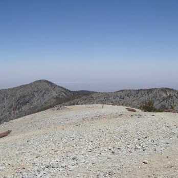 Old Mt. Baldy Trail - View from Mt. Baldy summit; Pine Mt. to the left and Dawson Peak to the right - Hiking Near Me - Mount Baldy, California