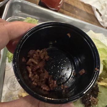 Dog Haus Biergarten - Bacon bits. Not bacon slices. - Burgers Near Me - Arlington, Texas Dog Haus Biergarten - Bacon bits. Not bacon slices. - Burgers Near Me - Arlington, Texas