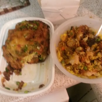 China One - Shrimp Egg Foo young. This isn't the best pic. I always receive a large helping. - Chinese Near Me - Nashville, Tennessee