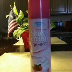 Dollar Tree - For those of us committed to always remaining fuzz-free. ($1/9.5 oz.) Raspberry, with vitamin E & aloe.