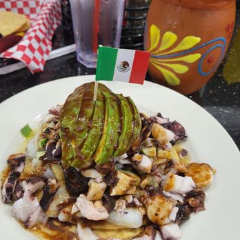 Mariscos El Malecon - Octopus with shrimp aguachile - Sushi Bars Near Me - McLean, Virginia