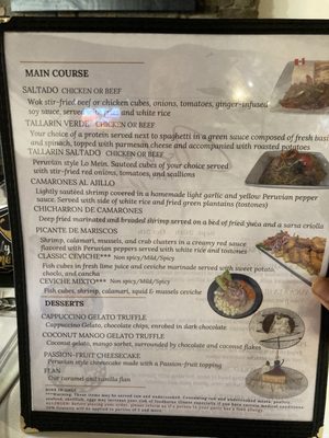 Menu photo 3 Costa Peru Milford, CT