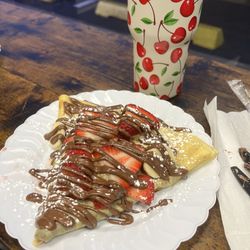 Hannah’s Cafe - Strawberry Banana Nutella Crepe