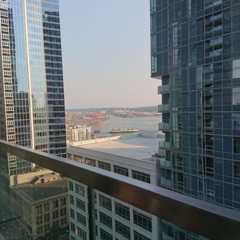 Fog Room - Balcony pic, not bad. Just wish the huge building isn't in the way. - Cocktail Bars Near Me - Seattle, Washington